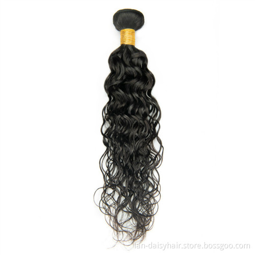 Cheap Factory Price 100 Percent Authentic Human Hair Bundles For Black Women Indian water wave weave